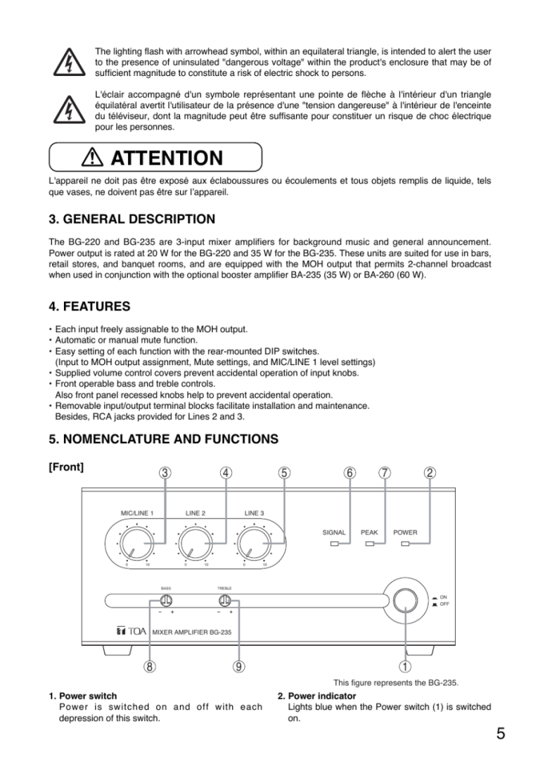 Toa Mixer Amplifier Bg-235 Wiring Diagram