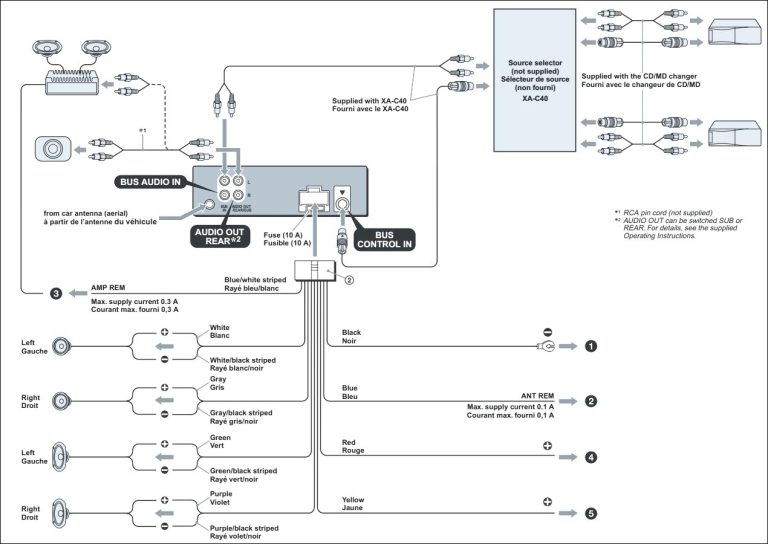 Sony Xplod 52Wx4 Wiring Diagram