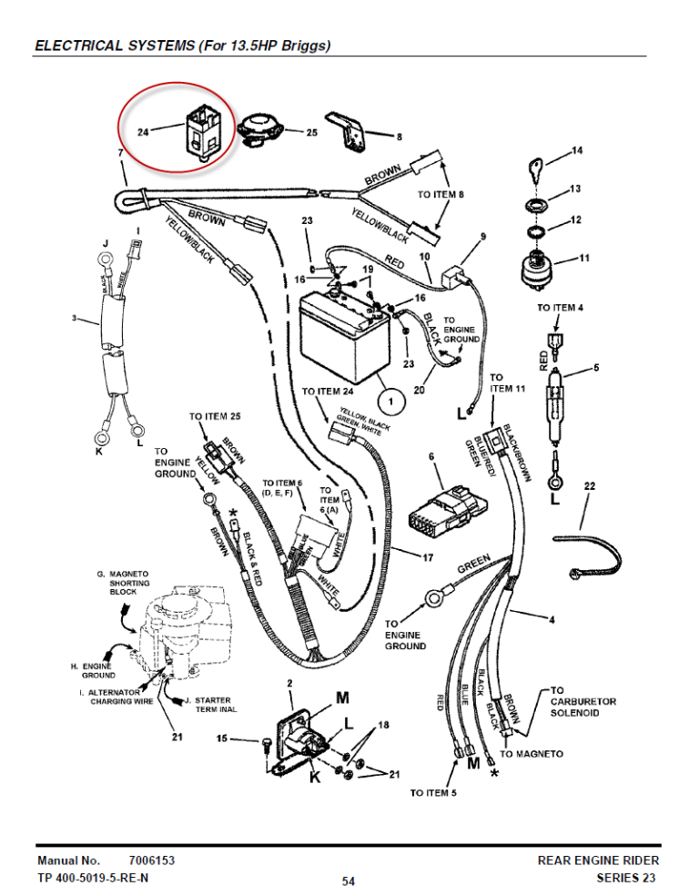 Snapper Riding Mower Wiring Diagram