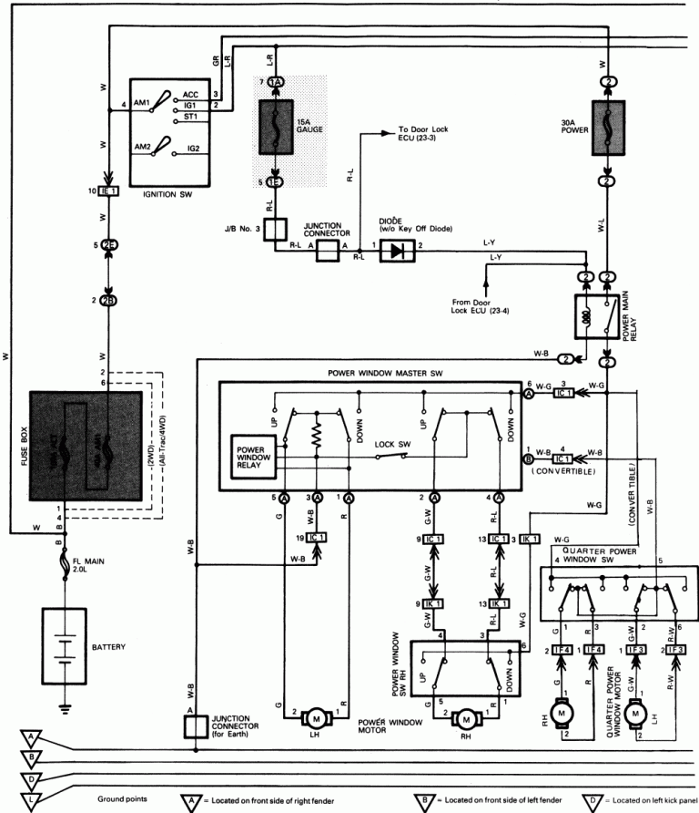 1992 Toyota Celica Wiring Diagram