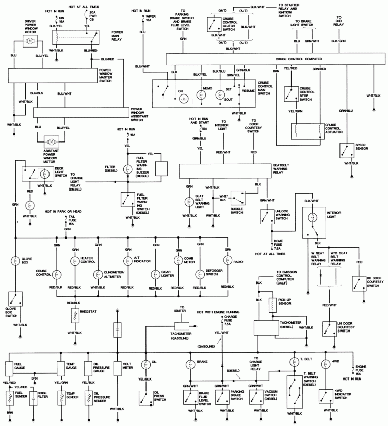1986 Toyota Pickup Radio Wiring Diagram