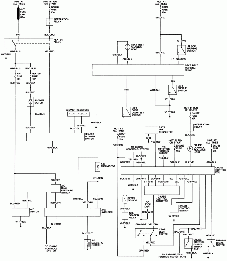 1994 Toyota Pickup Radio Wiring Diagram