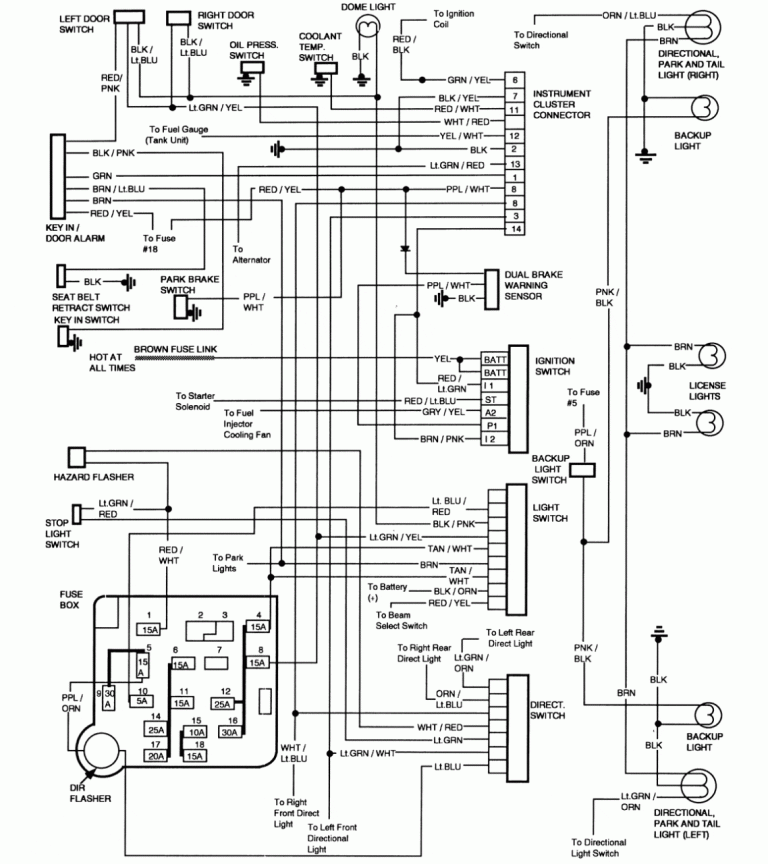 1989 Ford F150 Tail Light Wiring Diagram
