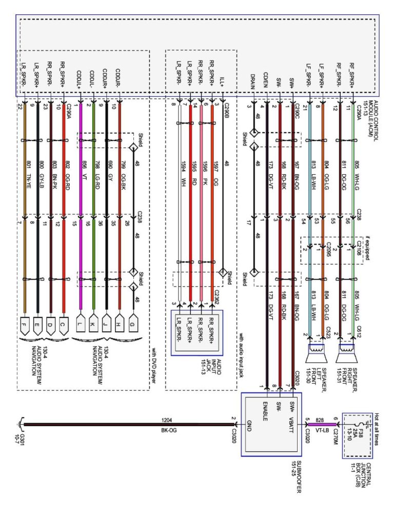 1997 Ford F150 Factory Radio Wiring Diagram