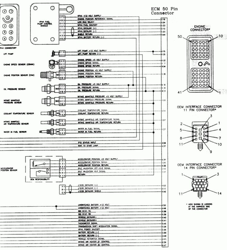 2001 Dodge Cummins Ecm Wiring Diagram