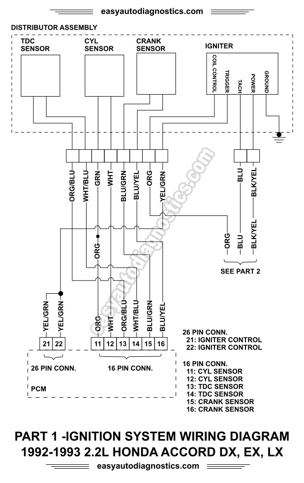 1990 Honda Accord Ignition Wiring Diagram