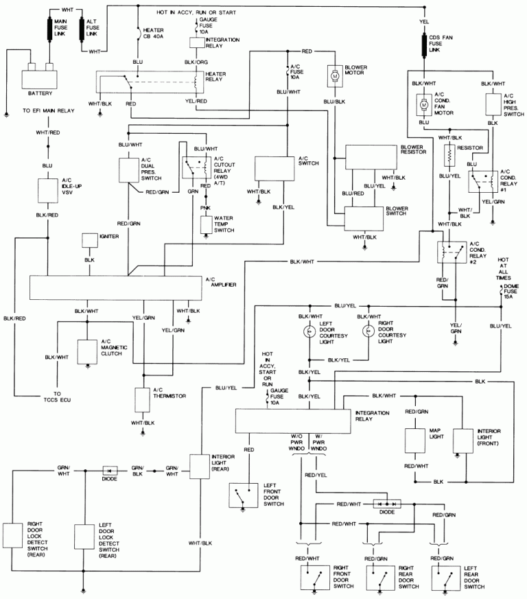 1985 Toyota Pickup Wiring Diagram