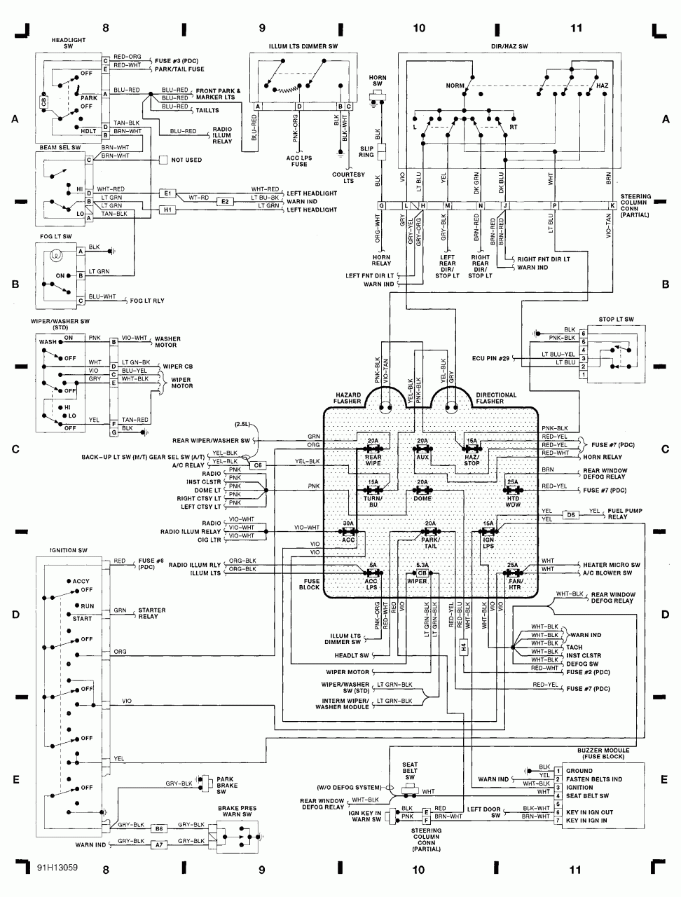 1997 Kawasaki Bayou 220 Wiring Diagram