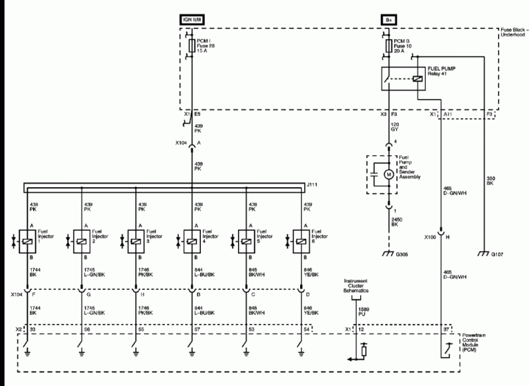 5.3 Injector Wiring Diagram