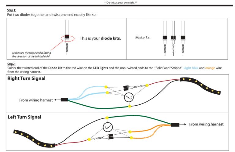 3 Wire Led Turn Signal Wiring Diagram