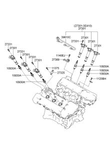 2007 Hyundai Santa Fe Engine Wiring Harness. 2.7 LITER. 3.3 LITER