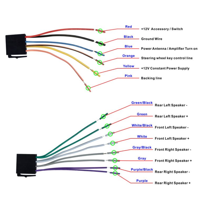 Android 9.1 Car Stereo Wiring Diagram