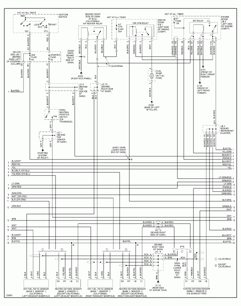 2002 Toyota Sienna Radio Wiring Diagram