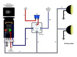4 pin relay spotlight wiring diagram