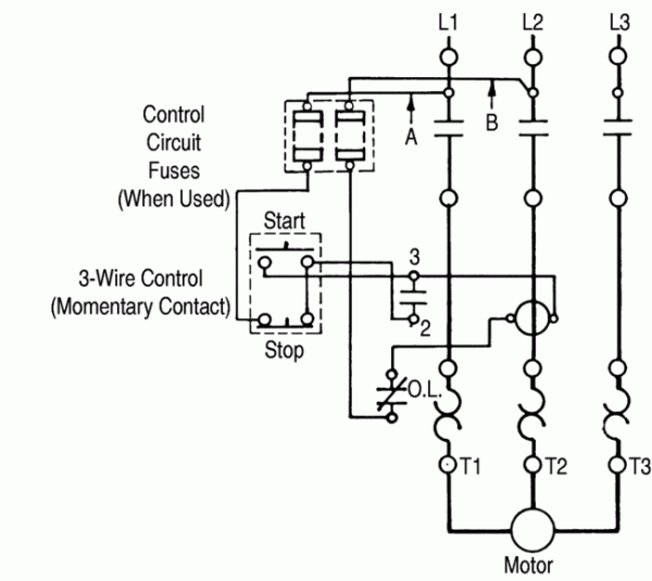 480V 3 Phase Motor Starter Wiring Diagram