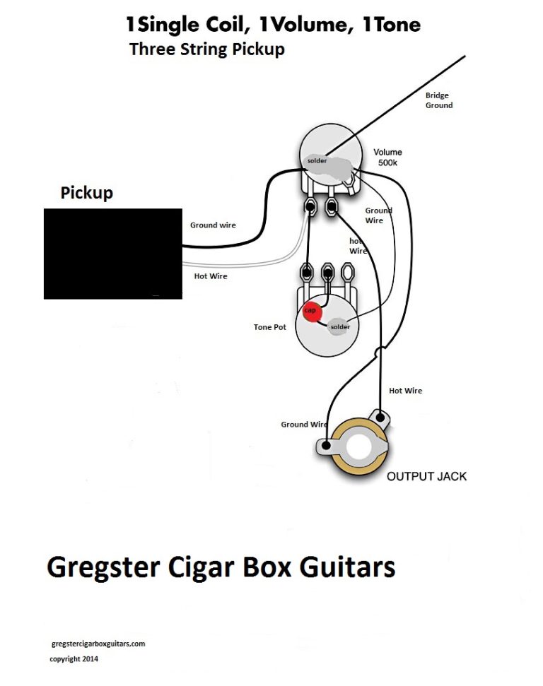 Bass Guitar Wiring Diagrams 1 Pickup