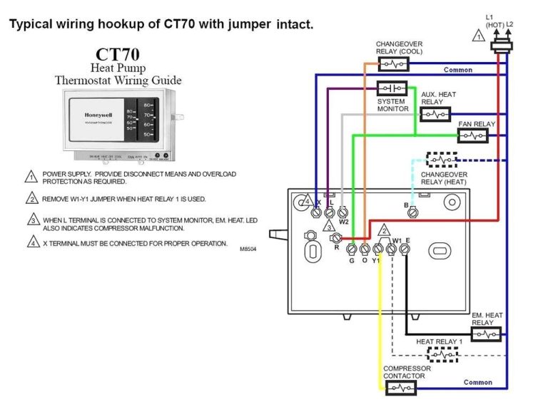 859M Room Thermostat Wiring Diagram