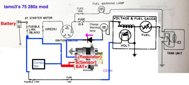 Alternator Ammeter Wiring Diagram
