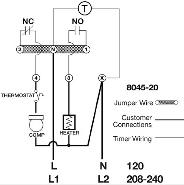 Paragon Defrost Timer 814120 Wiring Diagram