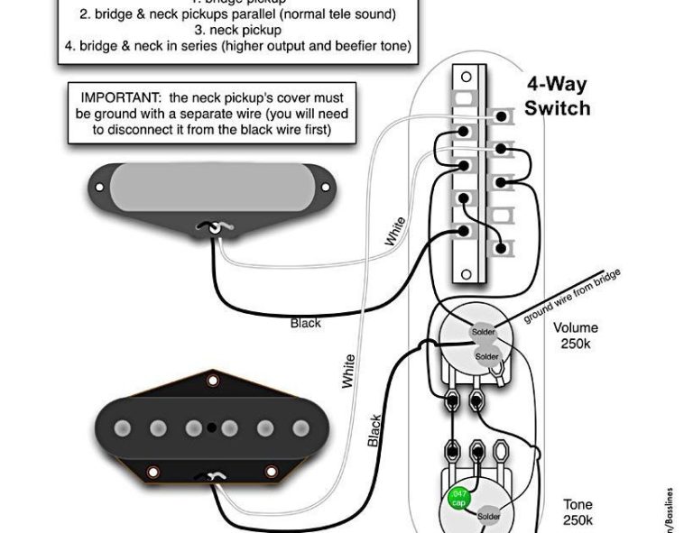 Fender Gen 4 Noiseless Telecaster Pickups Wiring Diagram
