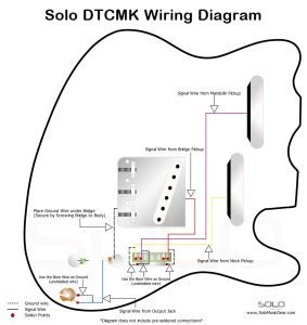 SOLO Double Neck TC Mandolin Style Wiring Diagram Solo Guitars