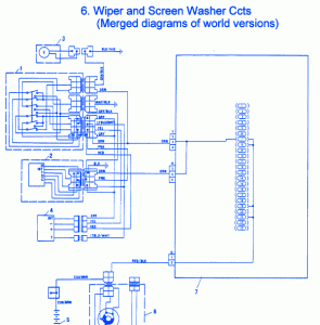 Fiat X19 1986 Washer Electrical Circuit Wiring Diagram » CarFuseBox