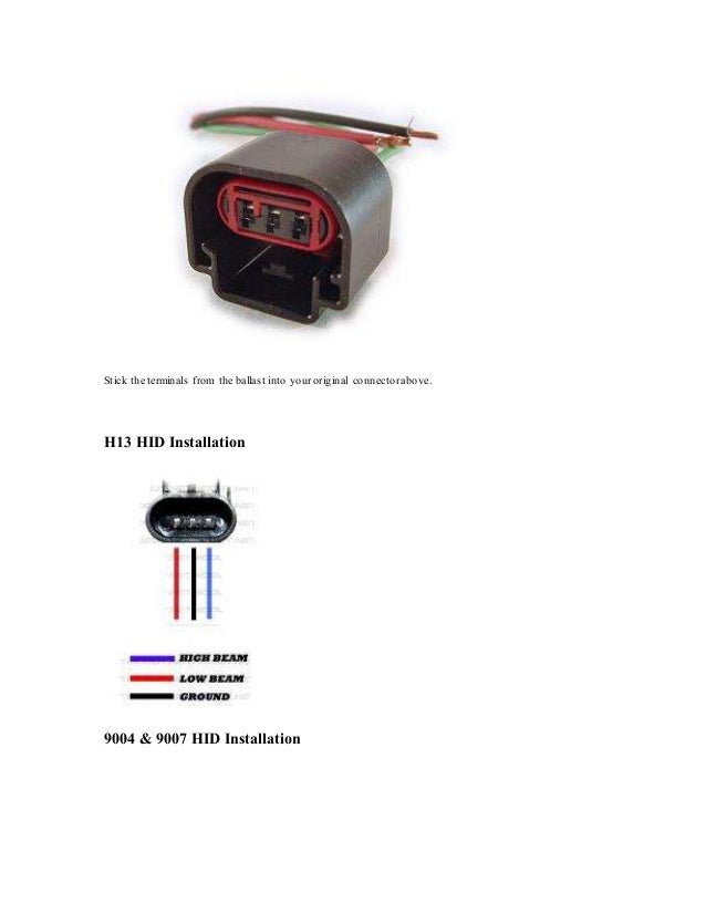 H13 Socket Wiring Diagram