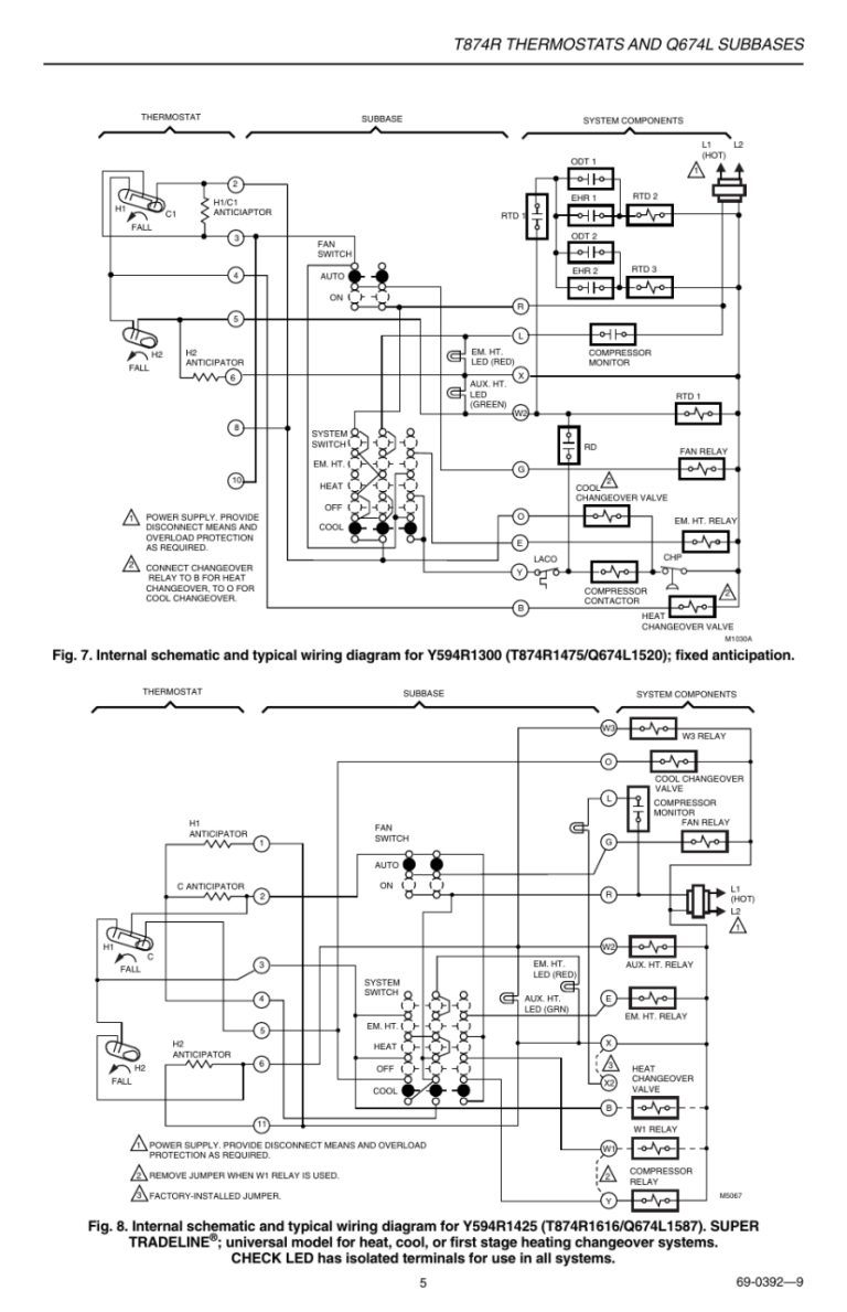 Honeywell Q674L Wiring Diagram