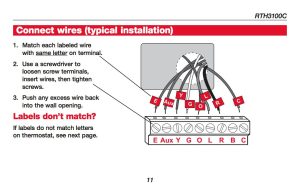 Honeywell Thermostat Rth2300b1012 Wiring