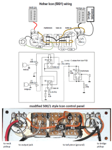 How to rewire a Hofner violin bass control panel for more tones Page