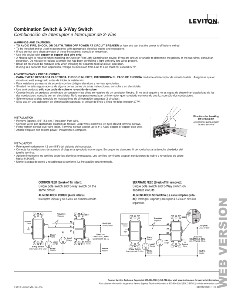 Leviton 5691 Wiring Diagram