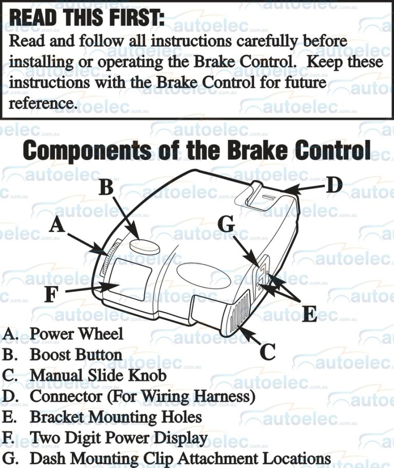Tekonsha Brake Control Wiring Diagram