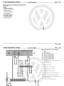 Volkswagen Golf 4 Electrical Wiring Diagrams PDF Cars Of Germany