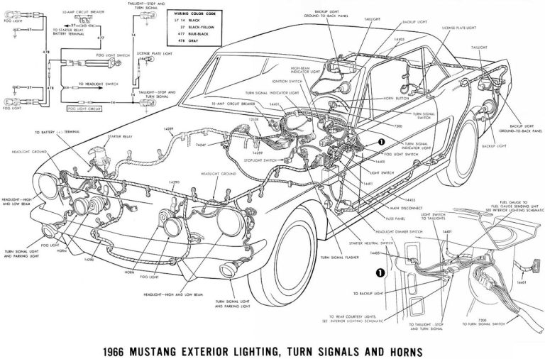 1966 Mustang Voltage Regulator Wiring Diagram