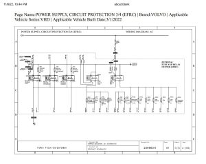 Volvo Truck VHD 2022 Series Wiring Diagram