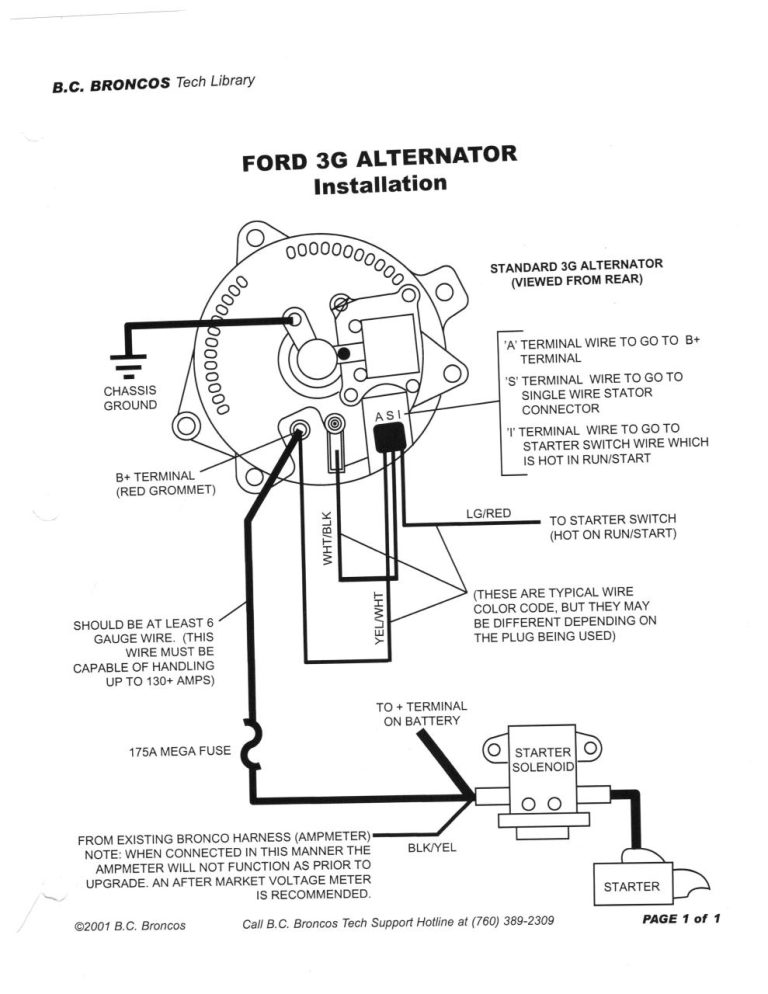 1978 Ford F150 Alternator Wiring Diagram