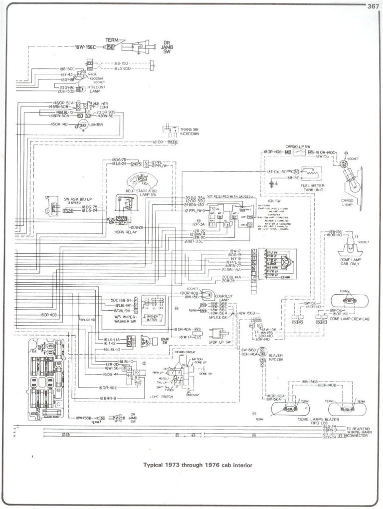 1979 Chevy Truck Instrument Cluster Wiring Diagram