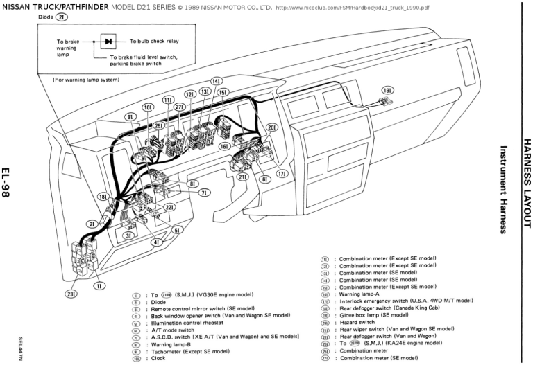 1986 Nissan Pickup Wiring Diagram