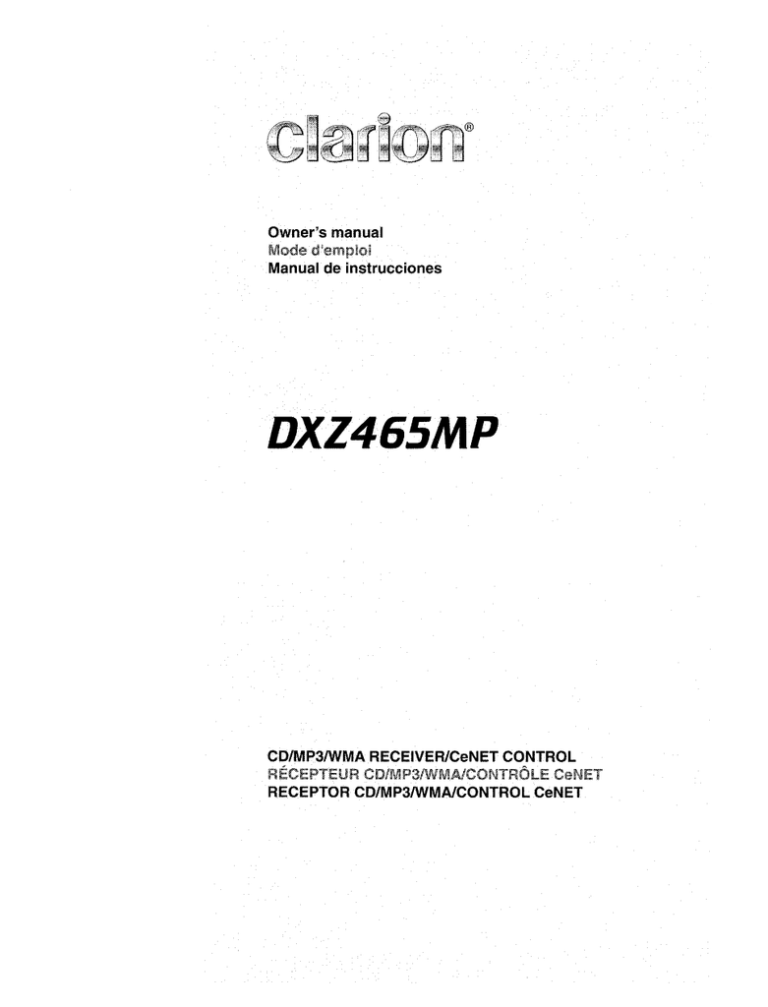 Clarion Dxz555mp Wiring Diagram