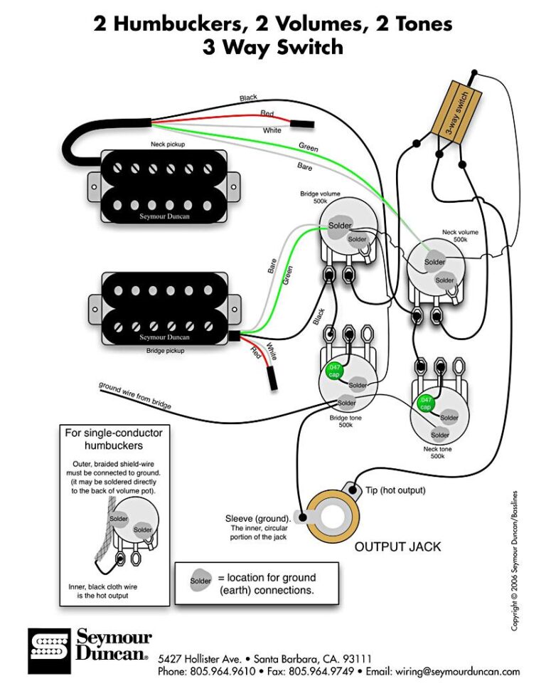 Single Humbucker Wiring Diagram