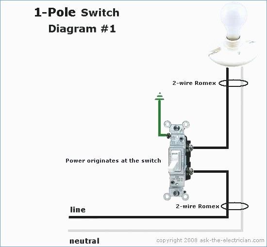 Single Pole Switch Wiring Diagram