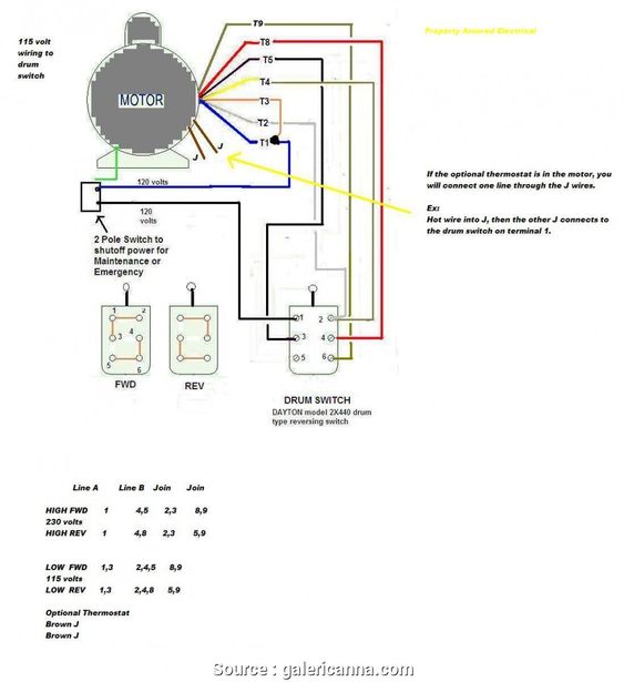 3 Phase Motor Wiring Diagram 6 Wire