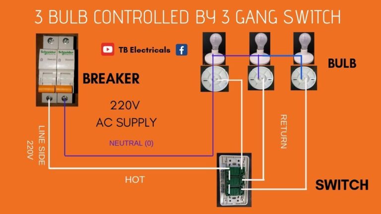 3 Gang Switch Diagram