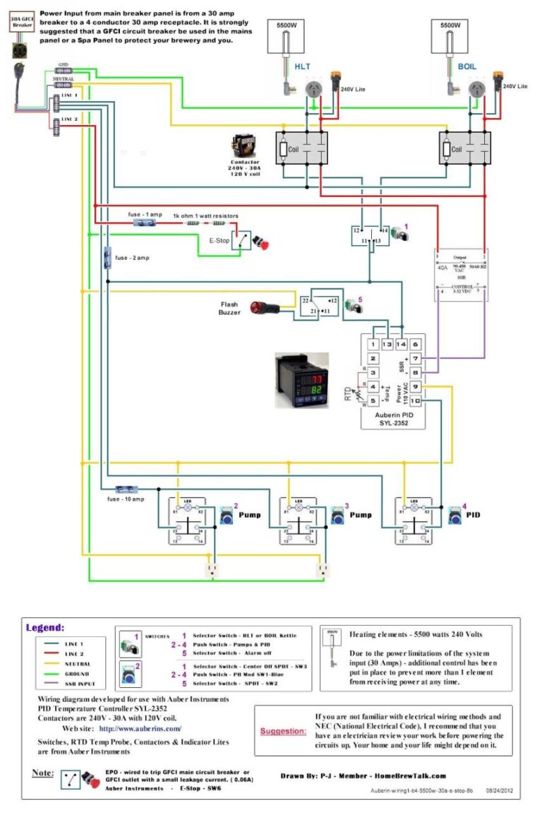 220v Heating Element Wiring Diagram