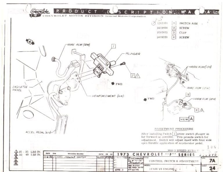 Turbo 400 Transmission Kickdown Switch Wiring Diagram