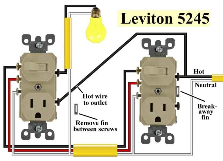 Leviton 3 Way Combination Switch Wiring Diagram