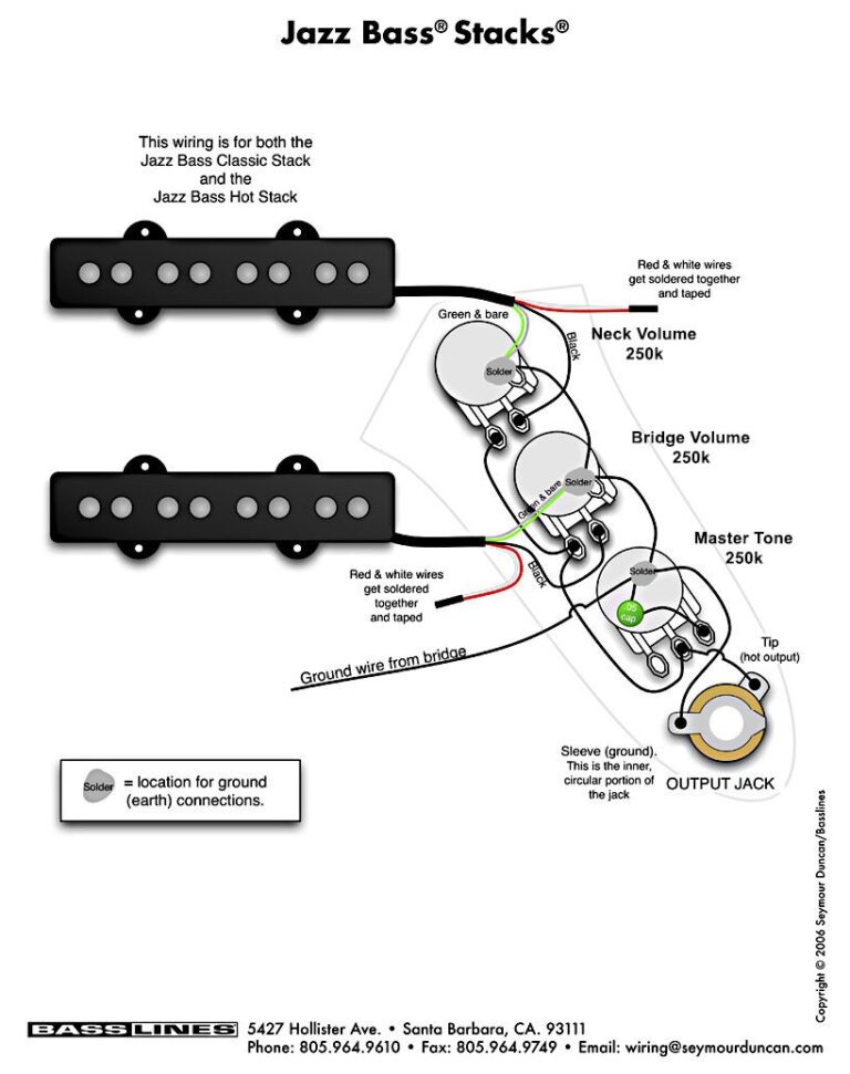 P Bass Wiring Diagram Fender