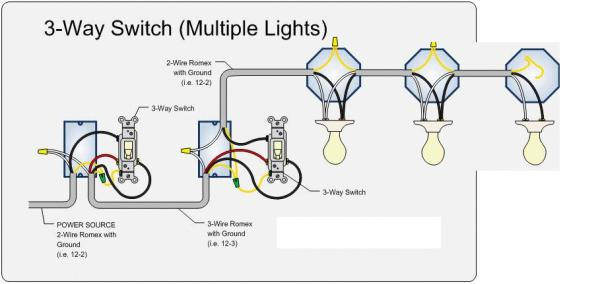 3 Way Switch Wiring Diagram Multiple Lights