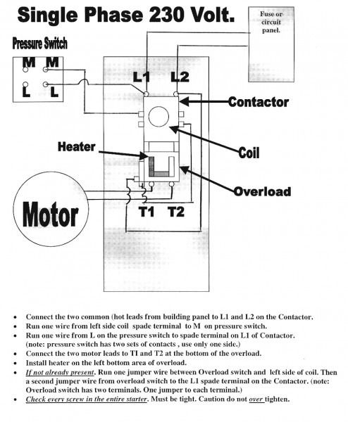 Wiring Diagram For Air Compressor Motor