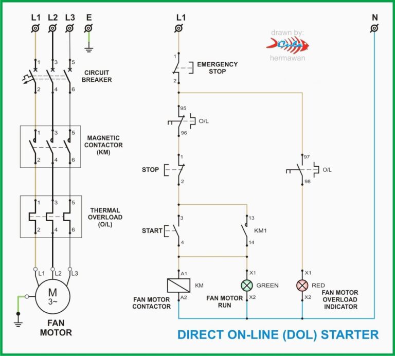 Start Stop Wiring Diagram One Switch